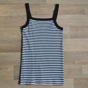 NWOT Old Navy Ribbed Slim Fit Striped Black and White Cami Tank Size Small